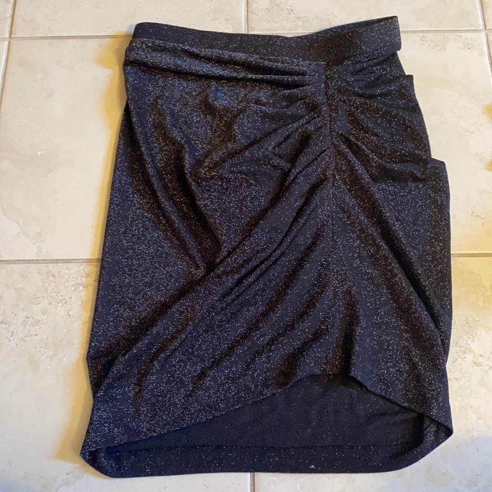 IRO NEW WITH TAGS shimmery black synched skirt size 38